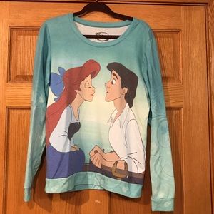 Disney little mermaid crewneck shirt